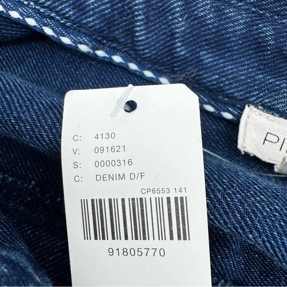 NWT Anthropologie Pilcro V-Neck Wrap Midi Denim cotton Dress Szxs western - Picture 16 of 16